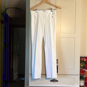 Express white stretch jeans, sailor style, size 5/6
